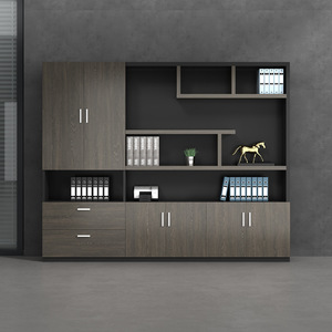 EKL Armoires en <span class=keywords><strong>bois</strong></span> Meubles de rangement muraux polyvalents Présentoirs pour cuisine École Gym Atelier Supermarché Usage domestique - Product Image 4