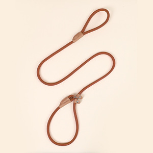 Hot Sale Pet Accessories Nylon Durable Pet Cat Dog Leash Round Rope P Rope Prevent <strong>Getting</strong> <strong>Lost</strong> Luxury cat Dog Cowhide Leash - Product Image 6