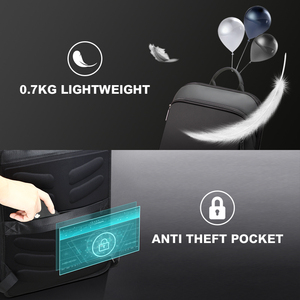 Balô Bopai <span class=keywords><strong>15</strong></span> Chiếc Nam Nữ, Túi Đựng <span class=keywords><strong>Laptop</strong></span> Máy Tính Xách Tay Mỏng Nhẹ Có Cổng Sạc Usb Thông Minh Chống Trộm Phong Cách Phi Giới Tính Dành Cho Doanh Nhân - Product Image 5