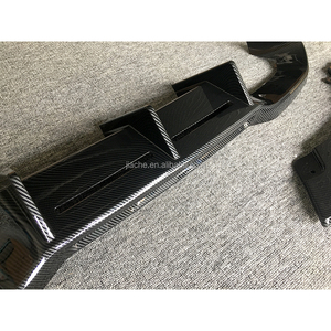 ABS brillante Negro difusor trasero labio Spoiler para <span class=keywords><strong>BMW</strong></span> 2 Series F87 <span class=keywords><strong>M2</strong></span> 2016 2017 <span class=keywords><strong>2018</strong></span> + Carbon Look parachoques trasero difusor cuerpo Kits - Product Image 4