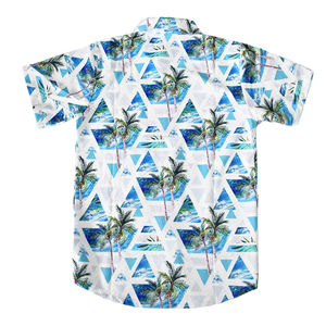 カスタムプリントシルクカジュアルビーチシャツ夏売れ筋通気性カジュアルハワイシャツ男性男女兼用ハワイアンシャツ - Product Image 4