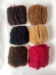 ผมต่อแบบมนุษย์ไม่ถักสีธรรมชาติสำหรับเดรดล็อกผมแอฟโฟ4C ิงกี้จำนวนมากสำหรับผมเปีย - Product Image 4