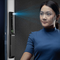 Serrure intelligente entièrement automatique à reconnaissance de la veine palmaire et du visage, serrure de sécurité biométrique pour villa et entrée de luxe