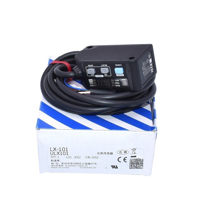RGB Color Digital 3 LED Mark Sensor LX-101/LX-111 Photoelectric Switch Sensor with Color Code Coding