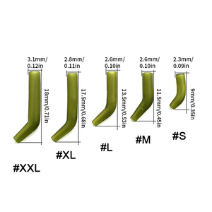 # S- # Manchons anti-emmêlement élastiques XXL pour aligneurs de hameçons de pêche à la carpe, pour la pêche en rivière - Product Image 2