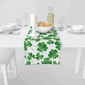 Bandera Decorativa para Mesa con Diseño de Arpa Verde y Blanca de San Patricio, para Fiestas en Casa y Decoración de Exteriores - Product Image 1
