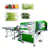 Servogetriebene automatische horizontale Kissenverpackungsmaschine für Lebensmittel, Obst und Gemüse mit Plastikbeuteln und Luftlochstanzung