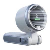 Mini ventilateur portatif haute vitesse USB, pliable, à porter autour du cou, turbo, longue autonomie, petit souffleur d'air rafraîchissant