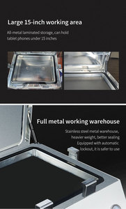 Macchina per Laminazione Sottovuoto Automatica 2-<span class=keywords><strong>in</strong></span>-1 TBK 308A da 15 Pollici con Sistema di Rimozione Schiuma per Riparazione Schermi Curvi di Tablet - Product Image 6