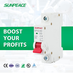 قواطع دوائر كهربائية صغيرة من نوع C أحادية القطب لأنظمة الطاقة الشمسية، 6 أمبير، 10 أمبير، 16 أمبير، 20 أمبير، 25 أمبير، 32 أمبير، 40 أمبير، 50 أمبير، 63 أمبير - Product Image 1