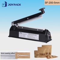 Scelleuse manuelle portable de 5 mm de large SF-200, 200 mm, 300 W, pour sachets en plastique, scelleuse thermique pour sacs en aluminium, machine de scellage pour l'emballage alimentaire