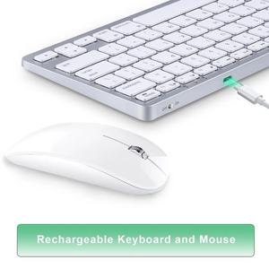 Combo de Teclado y Ratón Inalámbrico JOMAA con Bluetooth, Modelo Dual, Retroiluminación LED, Teclado y Ratón Silenciosos para Oficina en Casa - Product Image 4