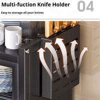 Armoires de cuisine durables et antibactériennes pour ranger les assiettes et les ustensiles, rangement de cuisine anti-moisissure