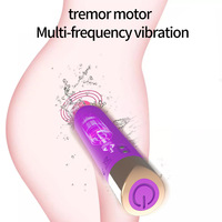 Wiederaufladbarer USB-Vibrator mit starker Vibration, IPX7 wasserdicht, Silikon-Bullet-Vibrator in Lippenstiftform, leise, tragbar, Taschenformat, Sexspielzeug für Erwachsene
