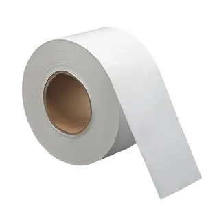 PE White Face tock Transparent Liner Film Selbst klebendes Papier Polyethylen Jumbo PE White Label Rolls selbst klebendes Etikett