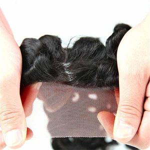 Peluca de Cabello <span class=keywords><strong>Humano</strong></span> FYD Brasileño Virgen, con Encaje Frontal 13x4 Transparente, Sin Pegamento, Ondulado Largo, 150% de Densidad, 18 Pulgadas - Product Image 6