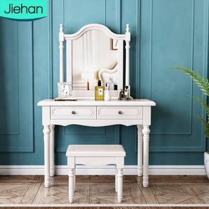Bàn Vanity Bảng trang điểm nhà vệ sinh bảng với gương và ngăn kéo trang điểm giá rẻ giá đen tủ quần áo với gương cho phòng ngủ - Product Image 1