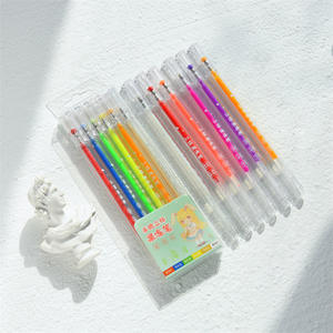 Ensemble de stylos gel 3D brillants et fluorescents pour écrire, peindre, faire des cartes de vœux, colorier des livres et dessiner - Product Image 4
