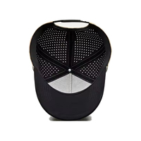 Casquette de baseball tendance 5 panneaux imperméable flottante en coton personnalisable avec bandeau absorbant et étiquette adhésive en PVC du fabricant M