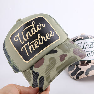 Custom 5 pannello Pre curvo tesa maglia camionista cappello, logo ricamato in schiuma tappi camionista - Product Image 3