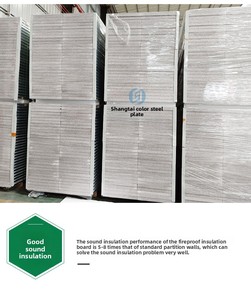 Panneau en roche de silice écologique personnalisé, directement de l'usine - <span class=keywords><strong>Isolation</strong></span> contre le feu et la chaleur pour salles blanches, chambres froides et laboratoires, panneau en acier - Product Image 5