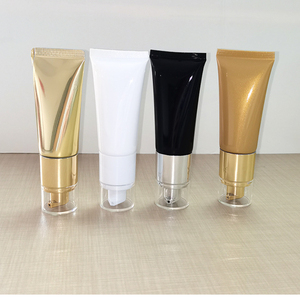 30g 40g 50g Gold <b>Black</b> White Empty Plastic Cosmetic Tubes With Screw Cap Vacuum <b>Pump</b> Packaging For Lotion Foundation BB Cream - Product Image 5