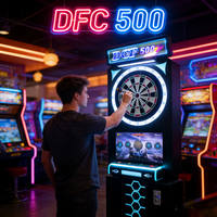 LEON DCF-500 Nouvelle Version Machine de Boxe Électronique à Monnayeur avec Éclairage d'Ambiance en Acier Inoxydable, Idéale pour les Salles de Jeux