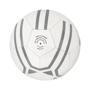 Manufacturer Wholesale Soccer Ball Custom Logo White <b>Matte</b> PVC Machine Stitched Entertainment Football Vietnam Direct - Product Image 1