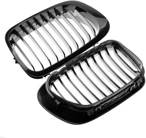 Acabado negro mate Abs rejilla delantera <span class=keywords><strong>de</strong></span> abeto para Bmw Serie 3 Lci E36 sola tira 1991-1997 - Product Image 2