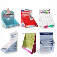 Boîte de présentation en carton ondulé pour magasin de cosmétiques, présentoir de comptoir, boîte de présentation de table personnalisée