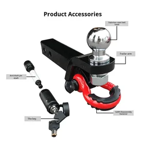 Attelage de <span class=keywords><strong>remorquage</strong></span> 4x4 réglable 2 pouces en acier pour camion tout-terrain – Vente chaude à <span class=keywords><strong>prix</strong></span> abordable - Product Image 3