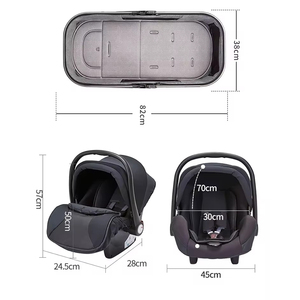 Gran oferta, cochecito de bebé 3 en 1 personalizable, sistema de viaje, cochecito de lino aprobado EN 1888, Poussette <span class=keywords><strong>Bebe</strong></span> para Europa - Product Image 6