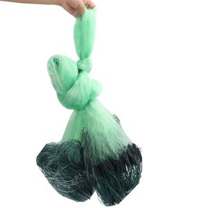 Hot Bán 100 Mét Làm Bằng Tay Multifilament Ba-Hai Hai Lớp Lưới Cá Thu Màu Xanh Lá Cây Cá Thu Câu Cá <span class=keywords><strong>Net</strong></span> Với Đôi Knot Làm Bằng Nylon Bền - Product Image 1