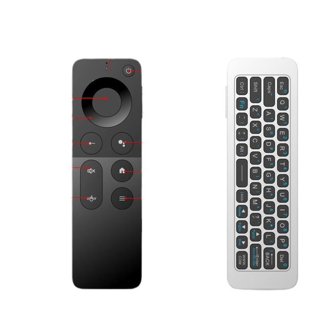T1 2.4G Dual-Mode Google Voice for BT Wireless Air Flying Squirrel Remote Control Made of Durable for TV Set-Top Box