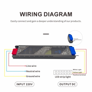 Alimentation LED Tuya Zigbee 24V à Tension Constante, <span class=keywords><strong>Driver</strong></span> Dimmable AC175-265V, Contrôle Intelligent pour Projets d'Éclairage LED - Product Image 4