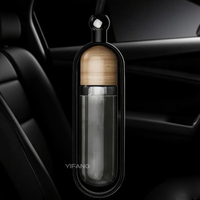 Nouveau Style 10ml voiture verre parfum désodorisant suspendu huile parfum bouteille en bois couvercle diffuseur bouteille verre emballage en Stock