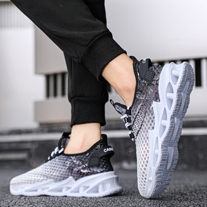 Zapatos Deportivos de Verano para Hombre, Elegantes, de Corte Bajo, Transpirables, con Cordones, para Caminar y Correr al Aire Libre, Diseño Antideslizante - Product Image 6