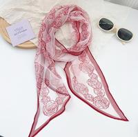 Écharpe en soie personnalisée de qualité supérieure, légère, respirante, avec un design personnalisé pour la décoration de tenue quotidienne
