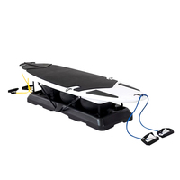 Planche d'équilibre à rotation 360 degrés, simulateur de surf avec bandes de résistance pour l'entraînement de la force du tronc à domicile