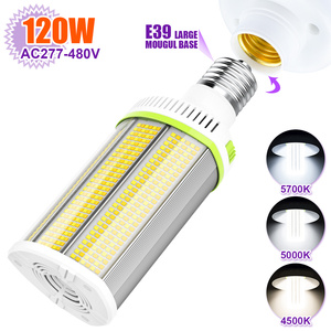 Bombilla LED de Maíz de 120W con Montaje Horizontal y Base E39 para Iluminación de Calles y Áreas, Luminaria para Almacenes, Talleres, Garajes y Gimnasios - Product Image 1