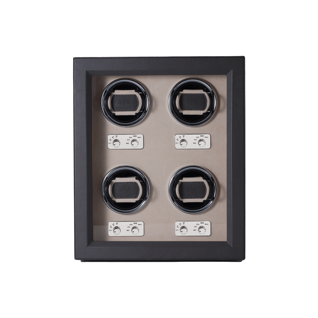 Automatic 4-Slot Mechanical Watch Winder with Mabuchi Movement Wood Watch Shaker Case for Watches