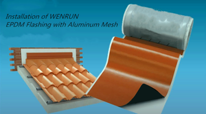 Bande de protection auto-adhésive en caoutchouc EPDM PIB renforcée de maille d'aluminium, couleur gris-terre cuivré, sans plomb, pour toiture - Product Image 4