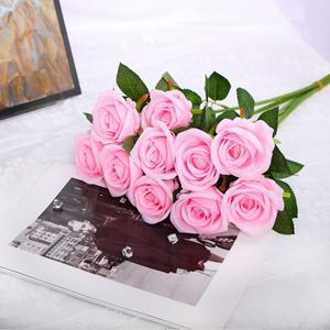 Regalo di San Valentino, Rose Artificiali in Velluto Finto Rosso e Rosa, Fiori all'Ingrosso, Rose in Seta a Effetto Realistico - Product Image 5