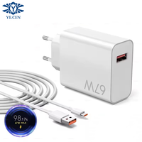 Chargeur 67W pour XIAOMI, adaptateur de charge rapide Hyper Turbo 67W, câble de charge rapide pour Mi 15T 13T 13 12 Lite Poco X5 Pro F5 F4