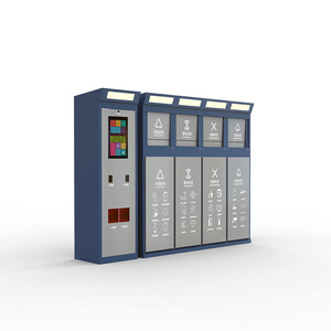 4 ngăn công cộng sáng tạo thông minh Thùng rác có thể ngoài trời không thấm nước Thùng rác <span class=keywords><strong>bin</strong></span> với camera giám sát thân thiện với môi rác - Product Image 1