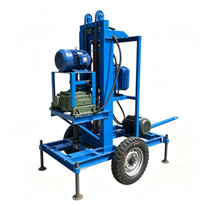 Foreuse de puits électrique 220V 380V 7,5kW, machine de forage de puits sur chenilles hydraulique, profondeur 150m pour la construction - Product Image 2