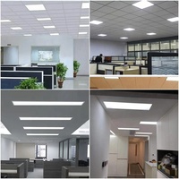 Usine Personnalisée 2x2ft 2x4ft Panneau En Aluminium Lumière 30x120cm 60x60cm 36w 48w Plafond Plat Panneau Led Intérieur 6060
