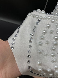 Novance Y3710 Nuovi Arrivi Abiti <span class=keywords><strong>da</strong></span> Sera di Lusso con Strass e Perle per Donne, Elegante Vestito <span class=keywords><strong>Bianco</strong></span> per Matrimoni e Cocktail Party - Product Image 6