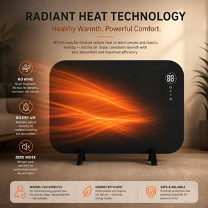 <span class=keywords><strong>Chauffage</strong></span> électrique infrarouge autonome en métal avec télécommande, protection contre la surchauffe, contrôlable par application, faible consommation d'énergie - Product Image 4