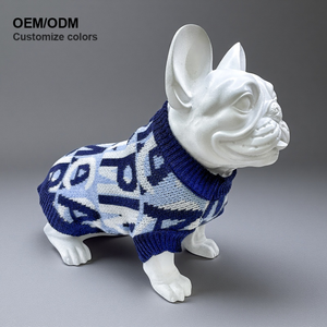 Lujoso suéter de punto personalizado para perros y mascotas Suéteres de invierno lavables suaves y cálidos del fabricante en varios colores Estilo moderno - Product Image 2